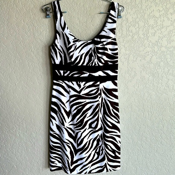 connected apparel Dresses & Skirts - Connected Apparel Brown and White Zebra Print